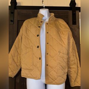Women’s Kensie Quilted Camel Jacket